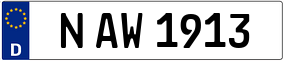 Trailer License Plate